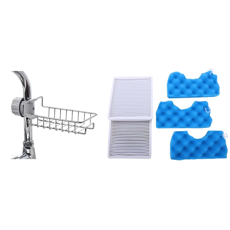 2x Vacuum Cleaner Dust Filter Hepa Filter + 3XSet of Filter Cotton for Samsung Sc4300 White Vc-B710W & 1x Adjustable Faucet Drai
2x Vacuum Cleaner Dust Filter Hepa Filter + 3XSet of Filter Cotton for Samsung Sc4300 White Vc-B710W & 1x Adjustable Faucet Drai