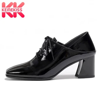 KemeKiss Real Leather Women Pumps Fashion Lacing Square Toe Shoes Women Casual Daily Patchwork Spring Female Footwear Size 34-42
KemeKiss Real Leather Women Pumps Fashion Lacing Square Toe Shoes Women Casual Daily Patchwork Spring Female Footwear Size 34-42