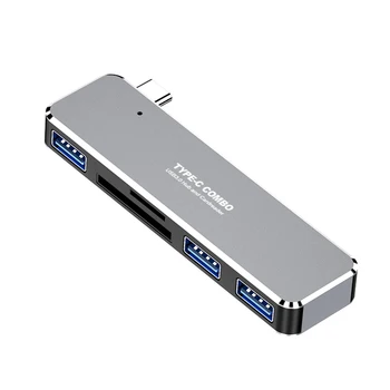 5 In 1 Universal Computer Splitter Accessories Adapter Plug And Play USB3.0 C Hub Mini Portable OTG Aluminum Alloy For IPad Pro
5 In 1 Universal Computer Splitter Accessories Adapter Plug And Play USB3.0 C Hub Mini Portable OTG Aluminum Alloy For IPad Pro