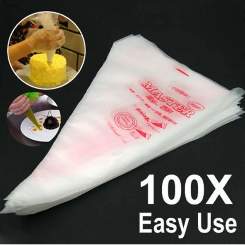 50/100 Pcs Disposable Piping Bag Pe Pastry Cream Bag Icing Cream Decorating Bag Jam and Chocolate Decorating Tool Squeezing Bag
50/100 Pcs Disposable Piping Bag Pe Pastry Cream Bag Icing Cream Decorating Bag Jam and Chocolate Decorating Tool Squeezing Bag
