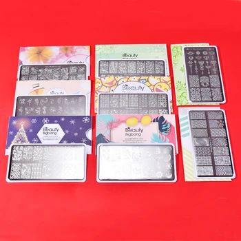 Beautybigbang Stamping Plates 8PCS Set Different Style Stripe Circle Wave Image Nail Stencil 6*12cm Nail Art Template For Stamp
Beautybigbang Stamping Plates 8PCS Set Different Style Stripe Circle Wave Image Nail Stencil 6*12cm Nail Art Template For Stamp