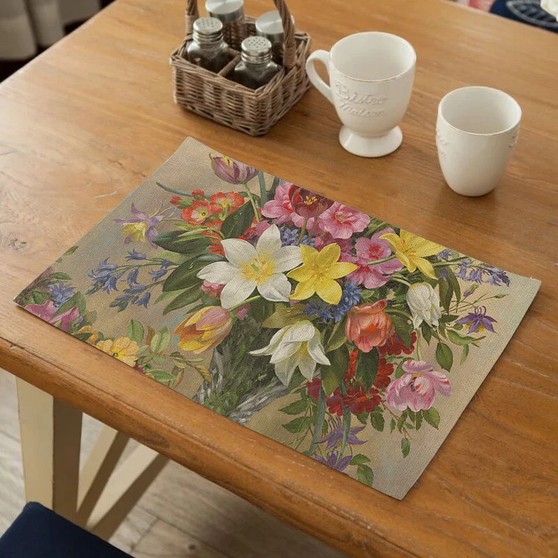 Fuwatacchi Flowers Pattern Placemats Cup Pads Drink Coasters Reusable Dining Table Mat for Kitchen Table Tea Party Decorations
Fuwatacchi Flowers Pattern Placemats Cup Pads Drink Coasters Reusable Dining Table Mat for Kitchen Table Tea Party Decorations