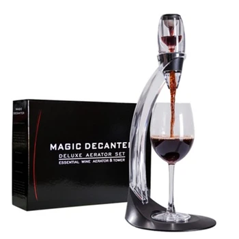 Magic Wine Aerator Set Essential Decanter Pourer With Filter Stand Holder Wine Dispenser Vodka Quick Air Aerator For Home Bar
Magic Wine Aerator Set Essential Decanter Pourer With Filter Stand Holder Wine Dispenser Vodka Quick Air Aerator For Home Bar