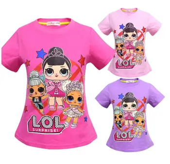 L.O.L Girls T Shirt Cartoon Print Cotton Shirt Summer Kids Toddler Short Sleeve T-Shirt Doll Clothes Cotton Girls Tops Wear
L.O.L Girls T Shirt Cartoon Print Cotton Shirt Summer Kids Toddler Short Sleeve T-Shirt Doll Clothes Cotton Girls Tops Wear