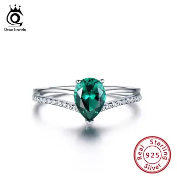 ORSA JEWELS Newest Genuine 925 Engagement Emerald Ring Water Drop Shape Sterling Silver Anniversary Ring Exquisite Jewelry VSR15
ORSA JEWELS Newest Genuine 925 Engagement Emerald Ring Water Drop Shape Sterling Silver Anniversary Ring Exquisite Jewelry VSR15
