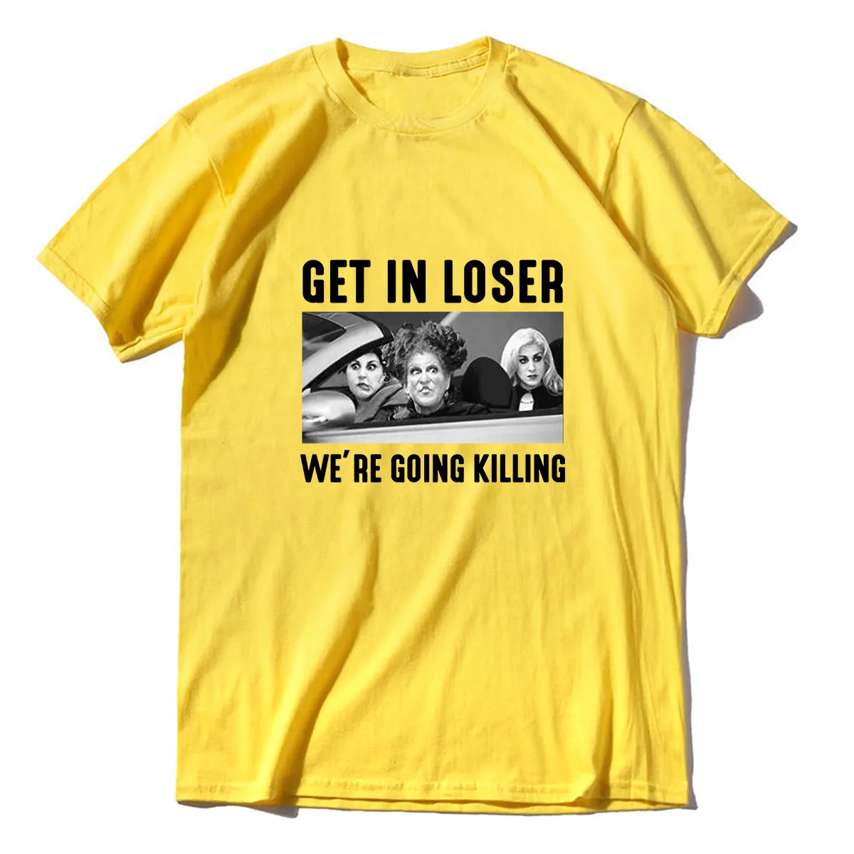 Envmenst 100% cotton t shirt women Horror T-Shirt Get In Loser Were Going Killing Hocus Pocus funny Halloween Gifts