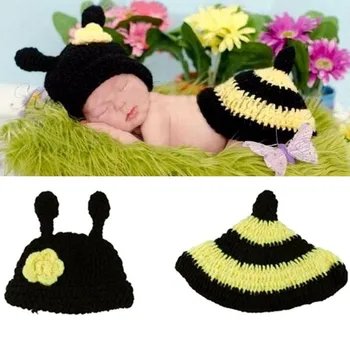 2Pcs/Set Newborn Baby Insect Bee Clothes Photography Prop Crochet Knitted Clothes Set Infant Soft Woven Cap Pant Photo Prop
2Pcs/Set Newborn Baby Insect Bee Clothes Photography Prop Crochet Knitted Clothes Set Infant Soft Woven Cap Pant Photo Prop