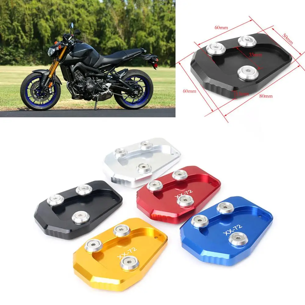 Motorcycle Kickstand Foot Side Stand Extension Enlarge Pad Support Plate For Yamaha MT-09 FZ-09 MT09 FZ09 2013-2016 
Motorcycle Kickstand Foot Side Stand Extension Enlarge Pad Support Plate For Yamaha MT-09 FZ-09 MT09 FZ09 2013-2016