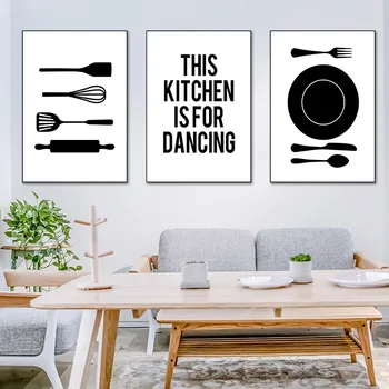 Kitchen Is For Dancing Quote Wall Art Prints And Poster Cooking Tableware Canvas Painting Wall Pictures Home Kitchen Decor YX125
Kitchen Is For Dancing Quote Wall Art Prints And Poster Cooking Tableware Canvas Painting Wall Pictures Home Kitchen Decor YX125