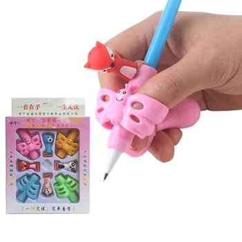 Two-Finger Pen Holder Silicone Baby Learning Writing Tool Correction Device Pencil Set Stationery 6 Pcs Set Gift 2 Pcs Animal
Two-Finger Pen Holder Silicone Baby Learning Writing Tool Correction Device Pencil Set Stationery 6 Pcs Set Gift 2 Pcs Animal