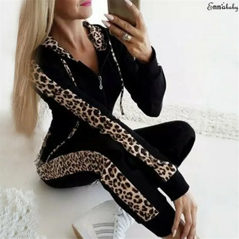 Tracksuit Women Winter 2020 Leopard Print Two Piece Set Zipper Hoodies Sweatshirt Pant Suit Ladies Piece Sets Womens Outfits
Tracksuit Women Winter 2020 Leopard Print Two Piece Set Zipper Hoodies Sweatshirt Pant Suit Ladies Piece Sets Womens Outfits