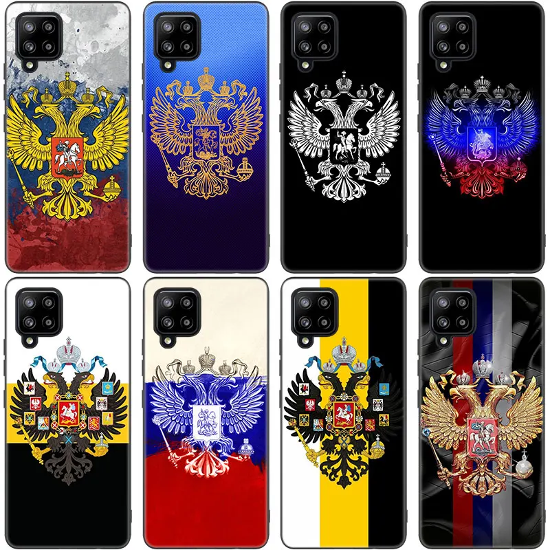 Российские флаги эмблема чехол для Samsung Galaxy M12 M11 M21 M02S M42 M30S M31S M40S M51 M32 M01 J2 Core J6 J8 2018 J4