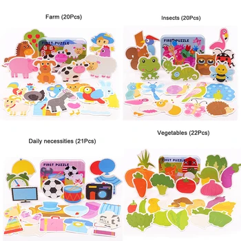 Wooden Iron box Farm /Fruit Jigsaw Baby Early Educational Toys 3d Puzzle Children Ability Exercise Toy Puzzles for Kid Toys Gift
Wooden Iron box Farm /Fruit Jigsaw Baby Early Educational Toys 3d Puzzle Children Ability Exercise Toy Puzzles for Kid Toys Gift