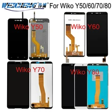 Ensemble écran tactile LCD de remplacement, capteur, pour Wiko Y50 Y60 Y70 Y80=