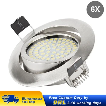6X5W Ultra-flat Recessed LED Downlight Round Lighting 230V 400lm module IP20 Spot Light Cold White Swiveling Built-in Lights
6X5W Ultra-flat Recessed LED Downlight Round Lighting 230V 400lm module IP20 Spot Light Cold White Swiveling Built-in Lights