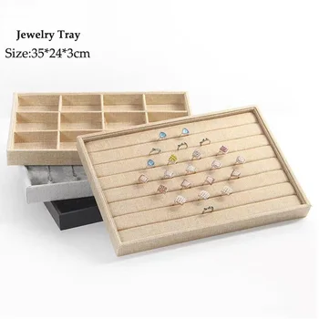 Wholesale Linen Jewelry Display Tray for Ring Necklace Pendant Earring Showcase Combination Storage Jewelry Organizer
Wholesale Linen Jewelry Display Tray for Ring Necklace Pendant Earring Showcase Combination Storage Jewelry Organizer