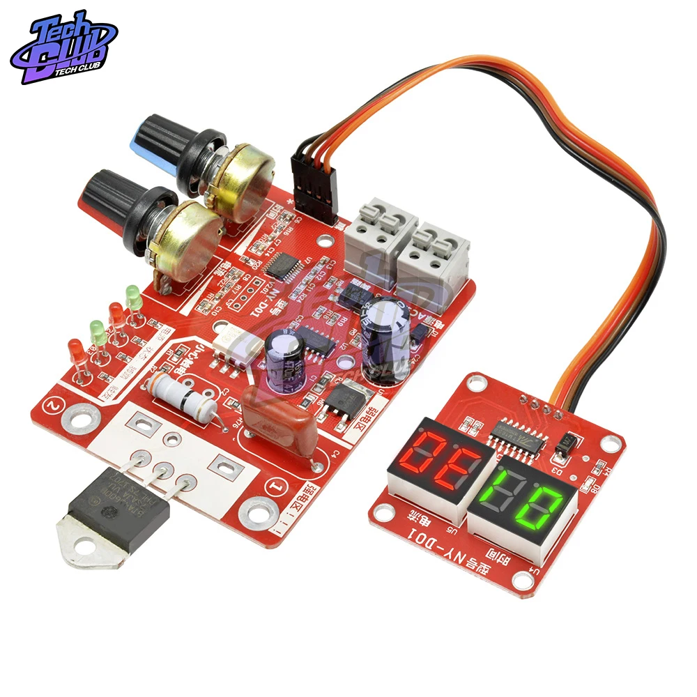 Digital Spot Welding Machine Control spot Welder AC 110V/220V to 9V Transformer Controller Board 40A 100A Timing Current Display
Digital Spot Welding Machine Control spot Welder AC 110V/220V to 9V Transformer Controller Board 40A 100A Timing Current Display
