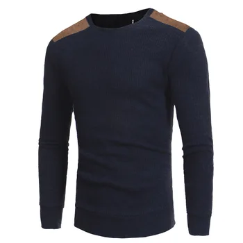2020 New Spring and Autumn Men's Round Neck Casual Slim Stitching Sweater Sweater
2020 New Spring and Autumn Men's Round Neck Casual Slim Stitching Sweater Sweater