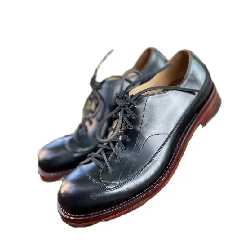 

Sipriks Mens Casual Shoes Genuine Calf Leather Italian Custom Goodyear Welted Shoes Elegant Balck Footwear Derby Shoe Gentleman