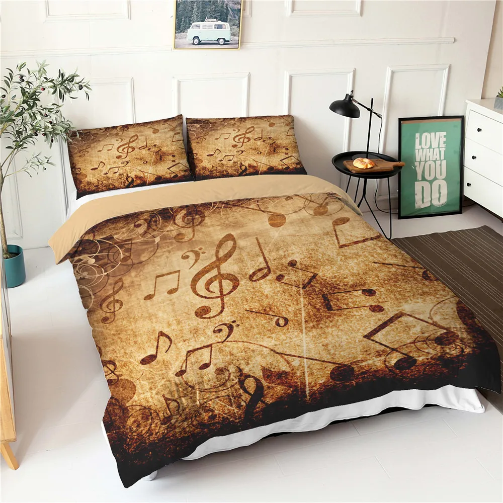 3d Print Bed Cover Set Musical Notes Pattern Double Bedspread Duvet Cover King Queen Size Bed Sheets With Pillowcases 
3d Print Bed Cover Set Musical Notes Pattern Double Bedspread Duvet Cover King Queen Size Bed Sheets With Pillowcases