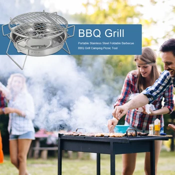 BBQ Barbecue Portable Grill Outdoor Camping Light Foldable Stainless Steel Picnic for Household Kitchen Decoration
BBQ Barbecue Portable Grill Outdoor Camping Light Foldable Stainless Steel Picnic for Household Kitchen Decoration