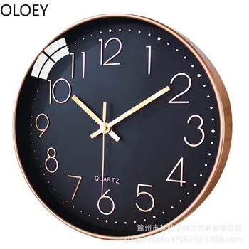 Minimalist 12 Inch Round Wall Clock Gold Black Modern Decor Plastic Living Room Digital Wall Clock Nordic Large Luxury Clocks 
Minimalist 12 Inch Round Wall Clock Gold Black Modern Decor Plastic Living Room Digital Wall Clock Nordic Large Luxury Clocks
