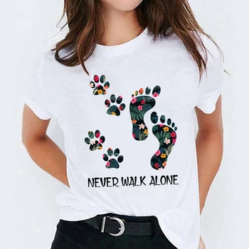 Women Cute Dog Paw Flower Floral Cartoon Ladies Tops Graphic Womens Tees Female Camisas Lady T-Shirt Harajuku T Shirt T-shirts
Women Cute Dog Paw Flower Floral Cartoon Ladies Tops Graphic Womens Tees Female Camisas Lady T-Shirt Harajuku T Shirt T-shirts