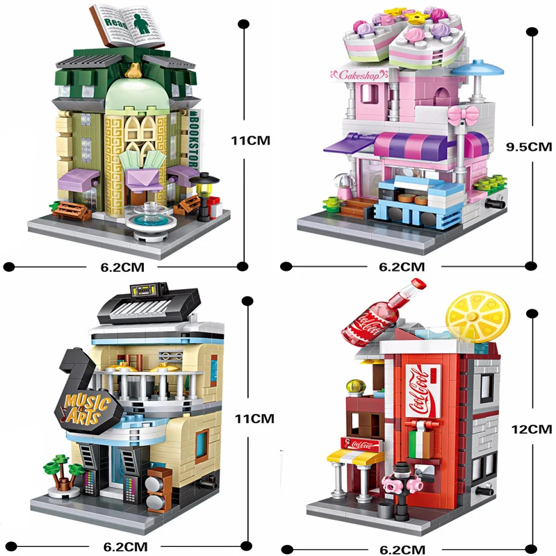 LOZ Mini Street View Dollhouse Model Building Blocks Cake Book Music Store DIY Kids Bricks Creative Toys Birthday Gifts
LOZ Mini Street View Dollhouse Model Building Blocks Cake Book Music Store DIY Kids Bricks Creative Toys Birthday Gifts