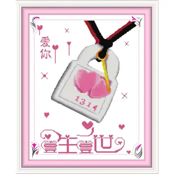 Joy Sunday Love Lock Home Decor Chinese Counted Printed Canvas Cross Stitch Pattern DIY Kit 11&14CT Embroidery Needlework Set
Joy Sunday Love Lock Home Decor Chinese Counted Printed Canvas Cross Stitch Pattern DIY Kit 11&14CT Embroidery Needlework Set