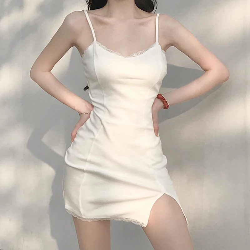 Korean Style Long-sleeved Suspender Dress Women Fashion Casual Solid Color Lace Square Collar Short Bodycon Mini Dress Harajuku
Korean Style Long-sleeved Suspender Dress Women Fashion Casual Solid Color Lace Square Collar Short Bodycon Mini Dress Harajuku