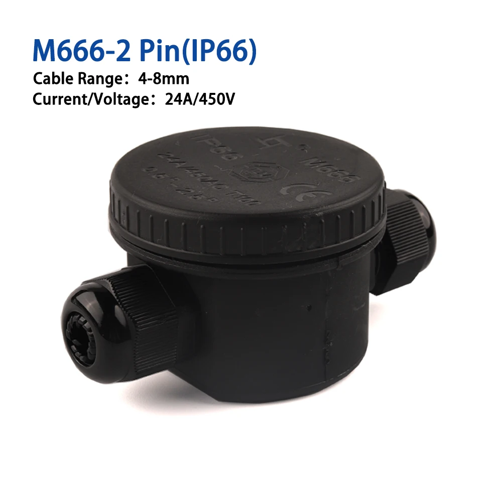 2 Way Outdoor Waterproof IP66 Electrical Cable Wire Connector Round Junction Box With Terminal Light Accessories 24A/450V
2 Way Outdoor Waterproof IP66 Electrical Cable Wire Connector Round Junction Box With Terminal Light Accessories 24A/450V