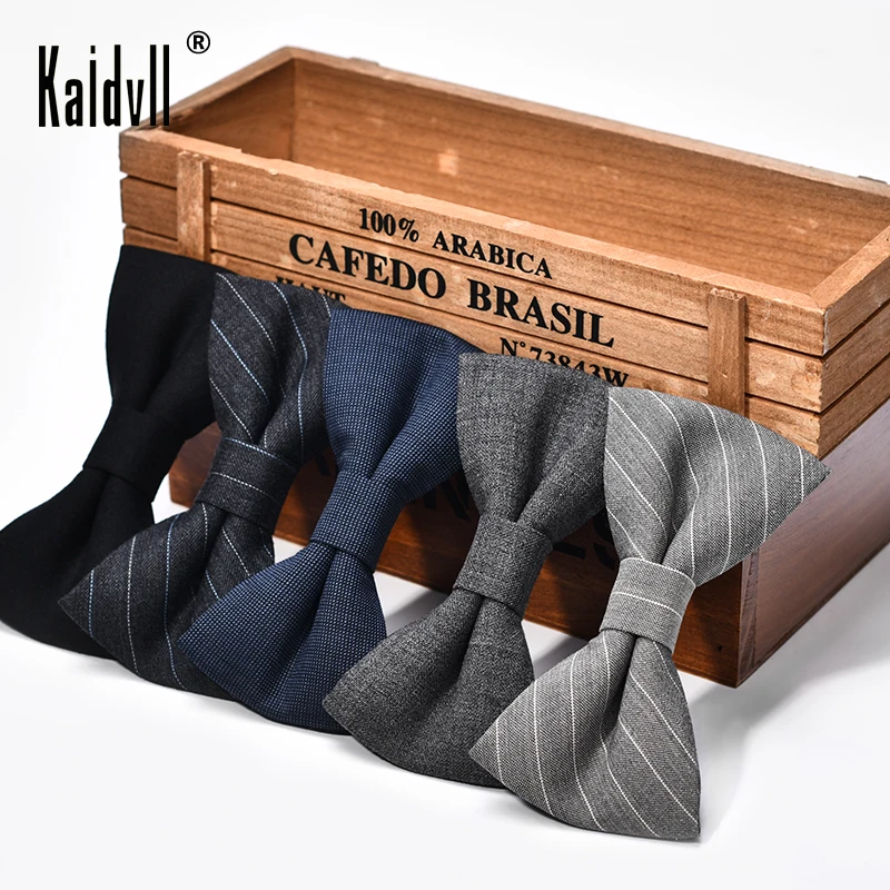 Kaidvll New Bowtie Men Wool Bow Ties Dark Color Pinstripe Metal Collar Buckle Vintage Bowtie Pocket Square For Wedding
Kaidvll New Bowtie Men Wool Bow Ties Dark Color Pinstripe Metal Collar Buckle Vintage Bowtie Pocket Square For Wedding