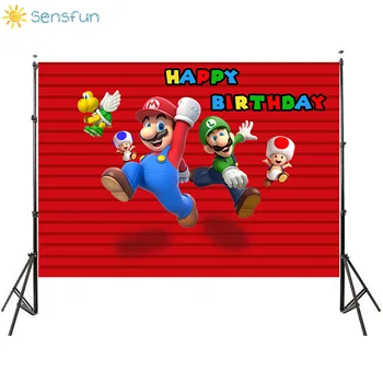 Sensfun Super Mario Theme Photography Background Boy Birthday Party Backgrounds Photo Booth Props Cake Table Decor Photocall
Sensfun Super Mario Theme Photography Background Boy Birthday Party Backgrounds Photo Booth Props Cake Table Decor Photocall
