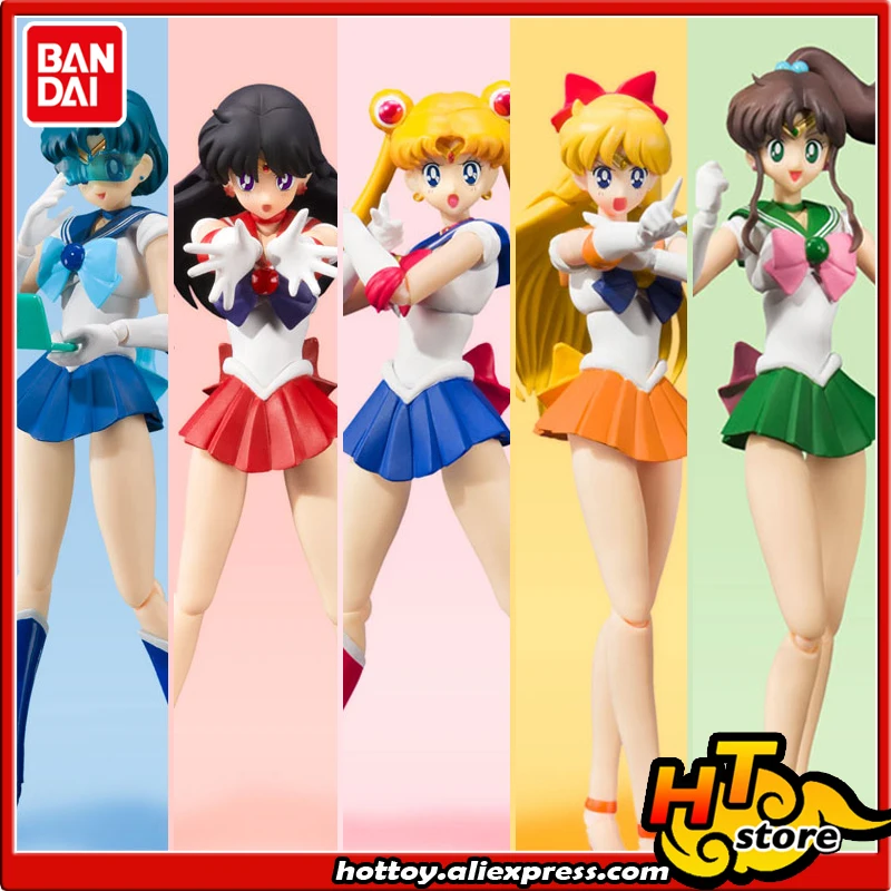 100% Оригинальная фигурка BANDAI Spirit S.H.Figuarts SHF Сейлор Марс Венера Меркурий Юпитер