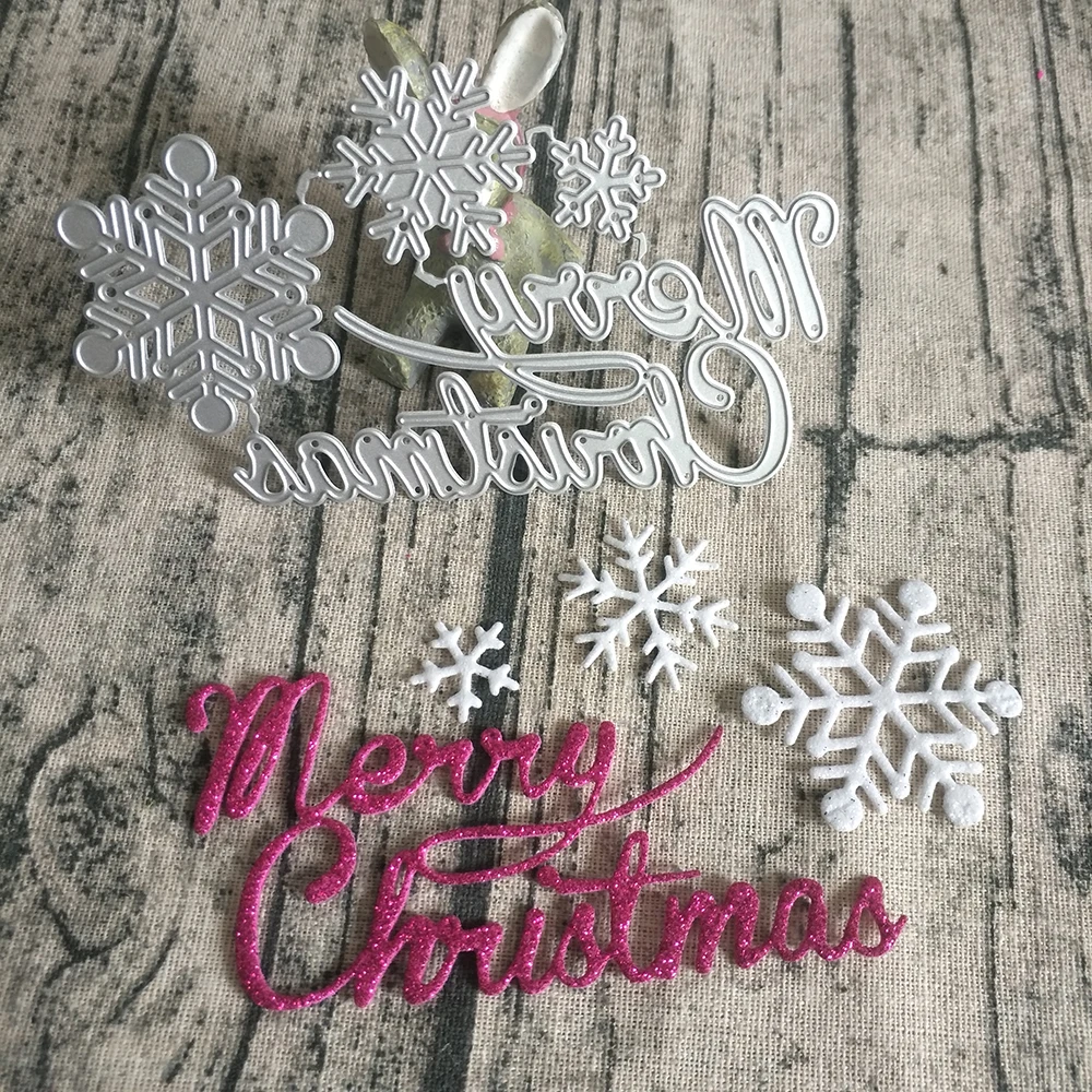 New Merry Christmas and snowflake metal cutting mold, used for DIY scrapbook, card, photo album decoration, embossing crafts
New Merry Christmas and snowflake metal cutting mold, used for DIY scrapbook, card, photo album decoration, embossing crafts
