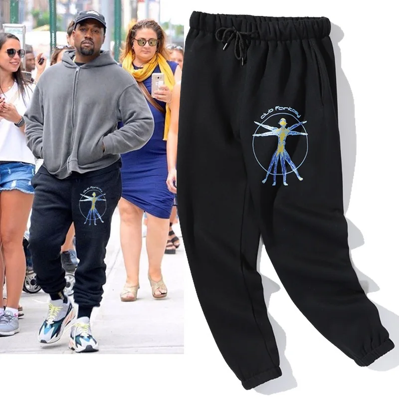 Kanye West Tide Brand Sports And Leisure Plus Velvet Hip-Hop Feet Pants Men And Women Cotton Sweatpants Jogging 
Kanye West Tide Brand Sports And Leisure Plus Velvet Hip-Hop Feet Pants Men And Women Cotton Sweatpants Jogging