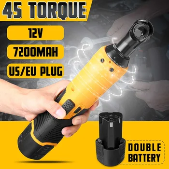12 3/8" 7200mah Cordless Electric Ratchet Wrench Tool Set Kit Rechargeable Dual Lithium Battery Scaffolding Impact Power Tool
12 3/8" 7200mah Cordless Electric Ratchet Wrench Tool Set Kit Rechargeable Dual Lithium Battery Scaffolding Impact Power Tool