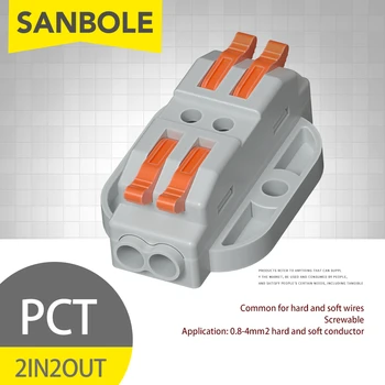 PCT Series Dual Row Fixed Type Terminal Blocks 2/3/4/5/6/8/10/12P Position Plug In And Out Connector Wire Quick Connect
PCT Series Dual Row Fixed Type Terminal Blocks 2/3/4/5/6/8/10/12P Position Plug In And Out Connector Wire Quick Connect