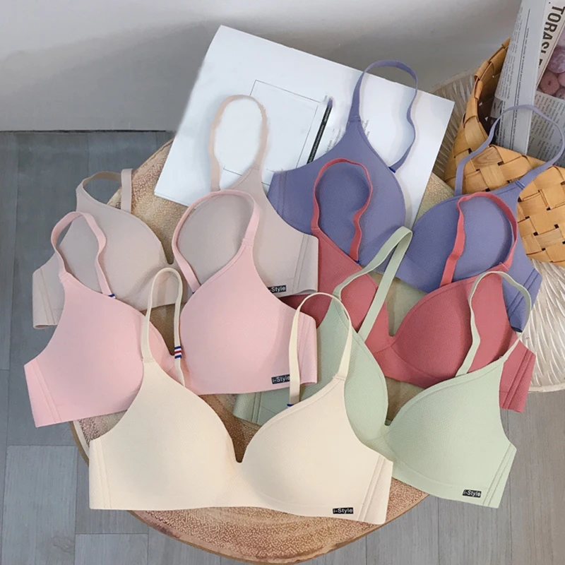 

BEFORW Fashion Wireless Bras For Women Sexy Lingerie Solid Color Comfortable Seamless Bra Underwear Push Up Bralette Top