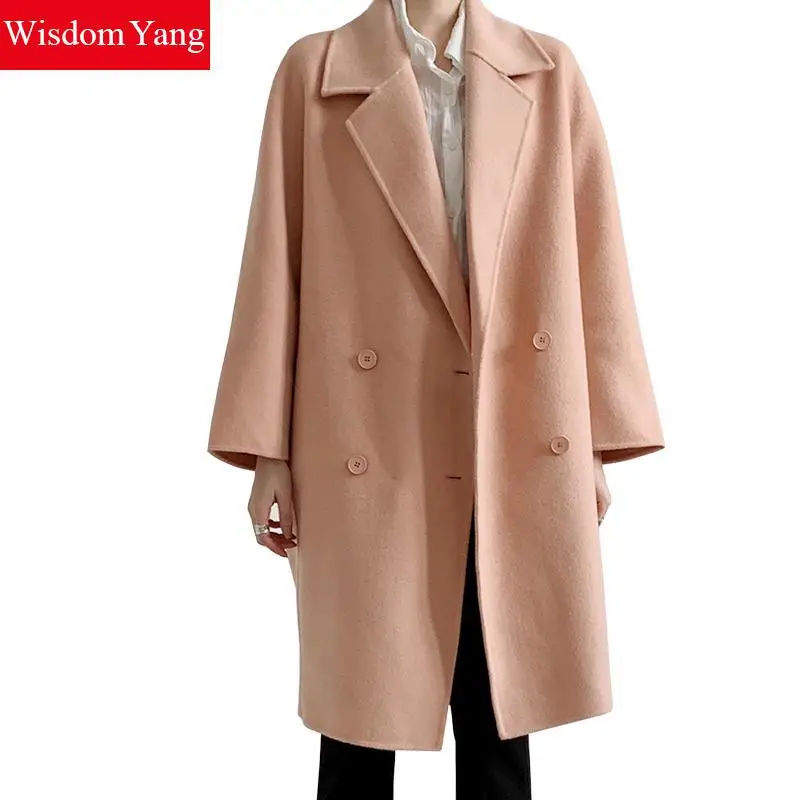 Winter Warm Womens Wool Cashmere Coats Elegant Pink Khaki Black Outerwear Trench Casual Oversize Woolen Overcoat Woollen Coat
Winter Warm Womens Wool Cashmere Coats Elegant Pink Khaki Black Outerwear Trench Casual Oversize Woolen Overcoat Woollen Coat