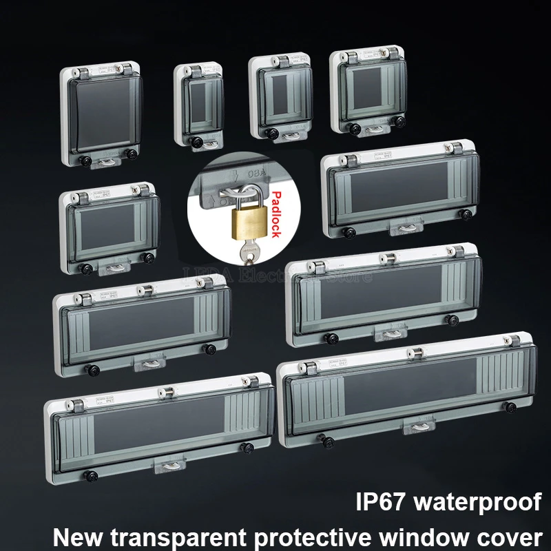 1Pcs Circuit breaker transparent waterproof box window distribution box protection window cover monitoring window switch IP67
1Pcs Circuit breaker transparent waterproof box window distribution box protection window cover monitoring window switch IP67