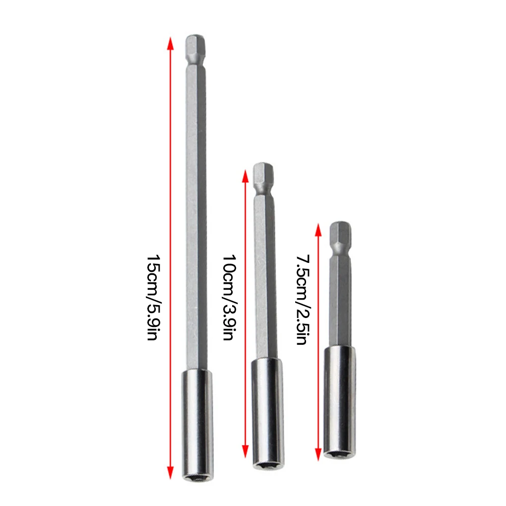 3 Pcs/set 1/2 Inch Hex Rod Shank Long Handle Screwdriver Tip Holder Extension Bit Set Extensions Quick Change Hand Tool Socket
3 Pcs/set 1/2 Inch Hex Rod Shank Long Handle Screwdriver Tip Holder Extension Bit Set Extensions Quick Change Hand Tool Socket