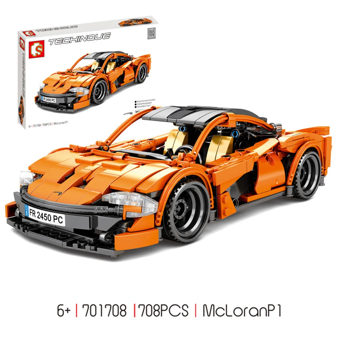 708Pcs Pull Back Sports Car Racing Car Vehicle Building Block Model DIY Construction Model
708Pcs Pull Back Sports Car Racing Car Vehicle Building Block Model DIY Construction Model