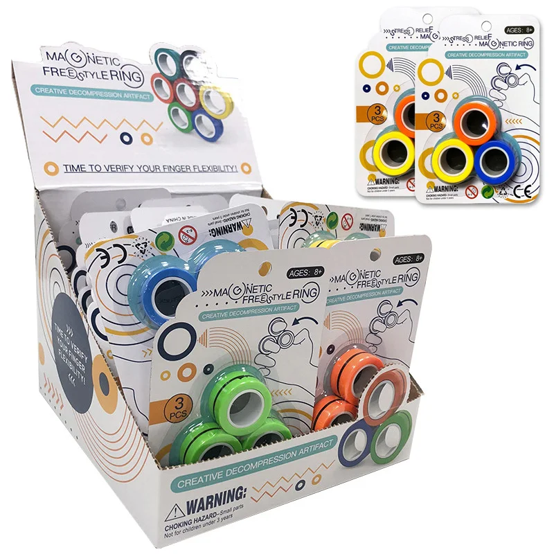 Magnetic Fingears Bracelet Ring Unzip Fidget Spinner Magnetic Force Bracelet Ring Decompression Toy Hot Selling Ring Finger Game
Magnetic Fingears Bracelet Ring Unzip Fidget Spinner Magnetic Force Bracelet Ring Decompression Toy Hot Selling Ring Finger Game