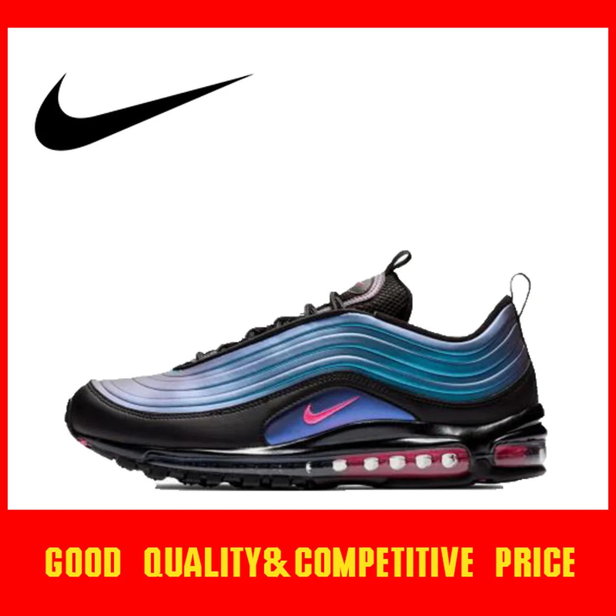 

Original Authentic Nike Air Max 97 LX Men's Running Shoes Classic Outdoor Reflective Sports Shoes 2019 New Listing AV1165-001