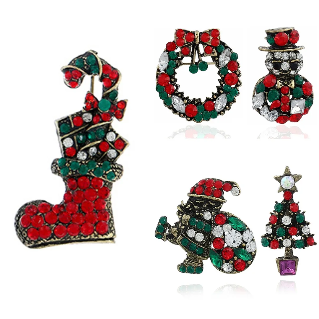 vintage wreath flower brooches christmas gifts for kids 2019 new