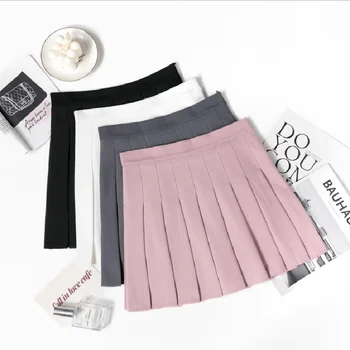 HCHENLI Korean style 2020 Women Fashion Pleated Black Grey Pink White Skirts Lady Skirt with button Wholesale
HCHENLI Korean style 2020 Women Fashion Pleated Black Grey Pink White Skirts Lady Skirt with button Wholesale