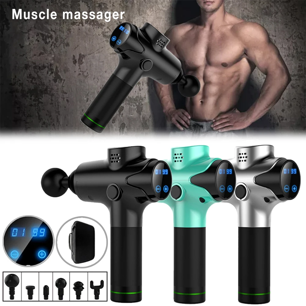 Percussion Muscle Massager Deep Tissue Massager with Four Different Heads Exercise Muscle Pain Relief Body Shaping Massager
Percussion Muscle Massager Deep Tissue Massager with Four Different Heads Exercise Muscle Pain Relief Body Shaping Massager