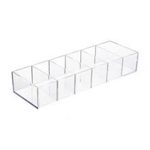 1PCS 6 Grids Detachable Makeup Organizer Clear Compartment Plastic Cosmetic Storage Jewelry Display Boxes Drawer Organizers Case
1PCS 6 Grids Detachable Makeup Organizer Clear Compartment Plastic Cosmetic Storage Jewelry Display Boxes Drawer Organizers Case