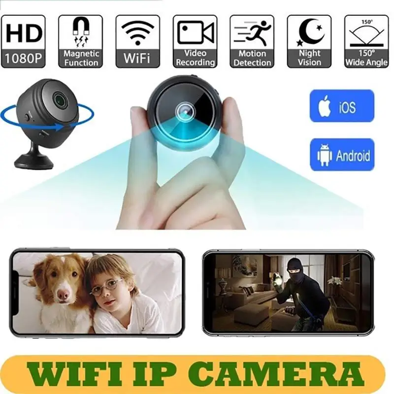 Tracking IP Camera HD 1080P Invisible WiFi Mini Camera Motion Detection+Night Vision Remote Monitoring With Magnetic Holder
Tracking IP Camera HD 1080P Invisible WiFi Mini Camera Motion Detection+Night Vision Remote Monitoring With Magnetic Holder